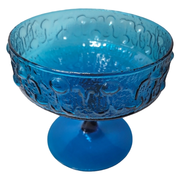 Stelvia glass Italy Wayne Husted design footed compote bowl XL - Picture 4 of 7